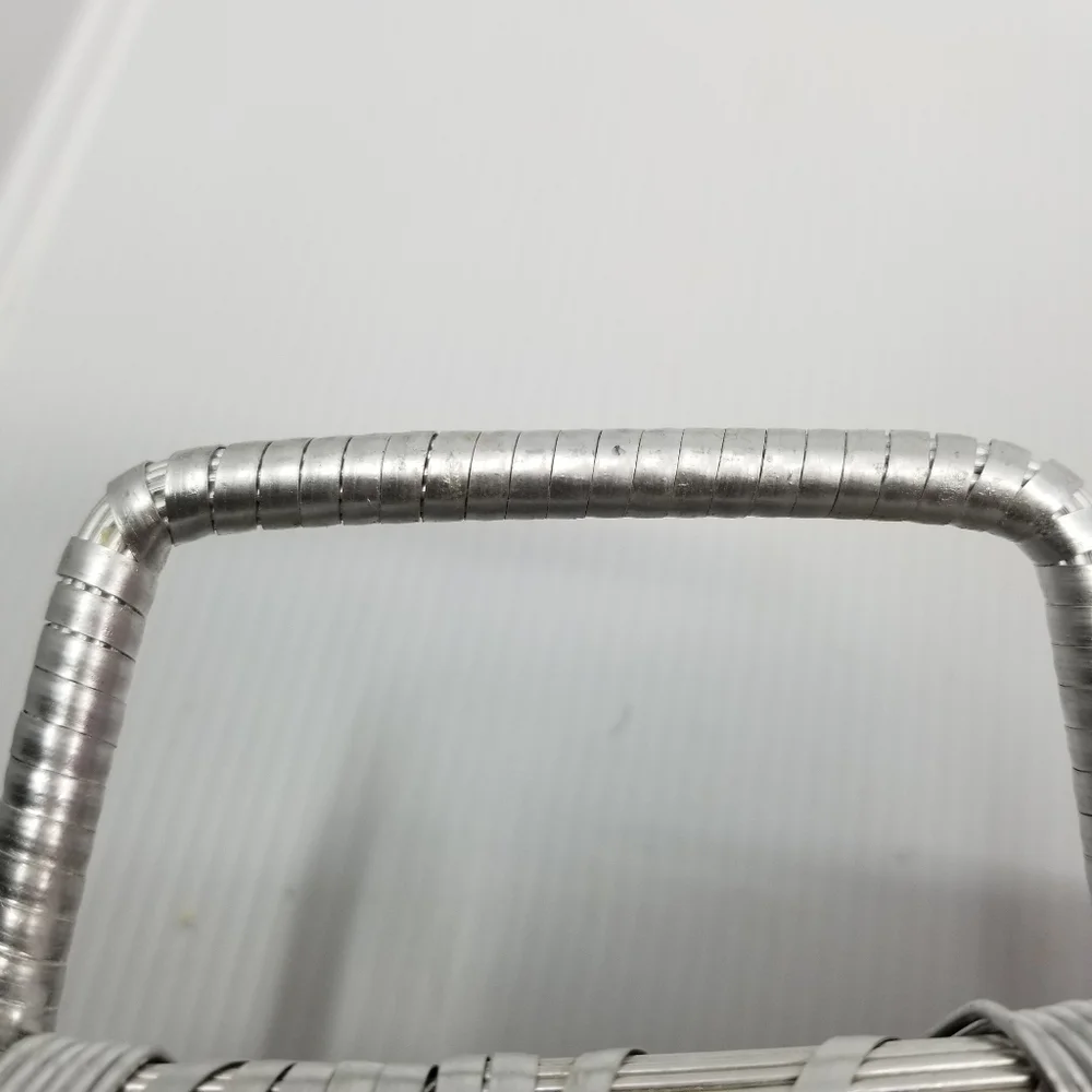 Handmade Square Aluminum Seed‎ Bead Wire Basket